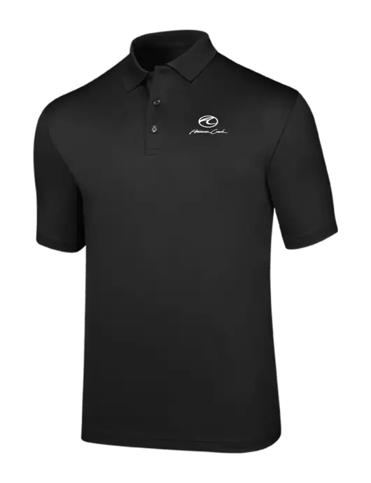 Callaway Opti-Dri Black Chev Polo w/American Coach Logo