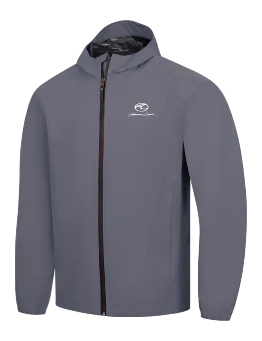 Dark Grey Essential Rain Jacket w/American Coach Logo