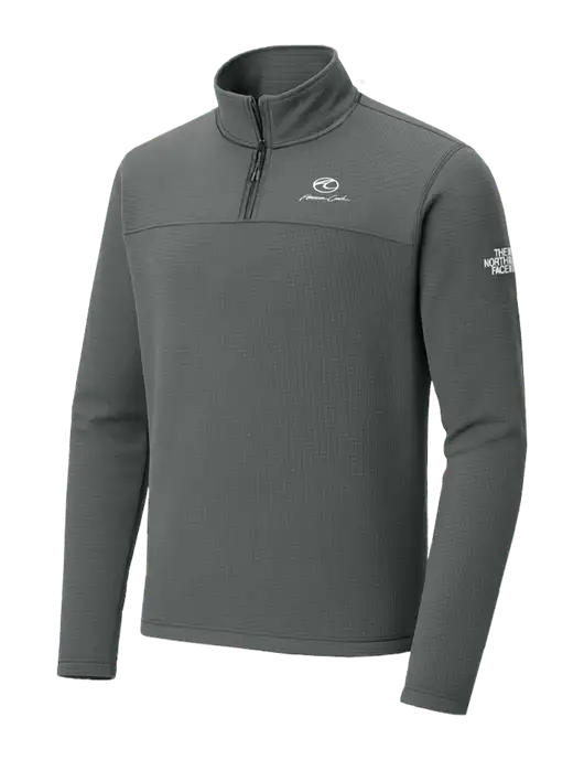 The North Face Aim 1/4-Zip Dark Medium Grey Fleece w/American Coach Logo