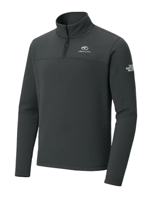 The North Face Aim 1/4-Zip Charcoal Grey Fleece w/American Coach Logo