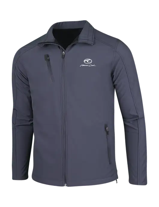 Dark Grey Welded Softshell Jacket w/American Coach Logo