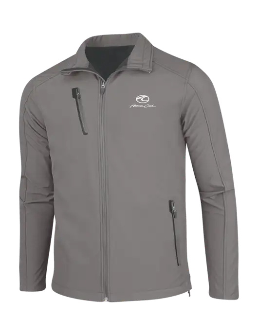 Medium Grey Welded Softshell Jacket w/American Coach Logo