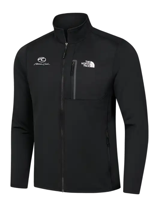 North Face Black Skyline Full-Zip Fleece Jacket w/American Coach Logo