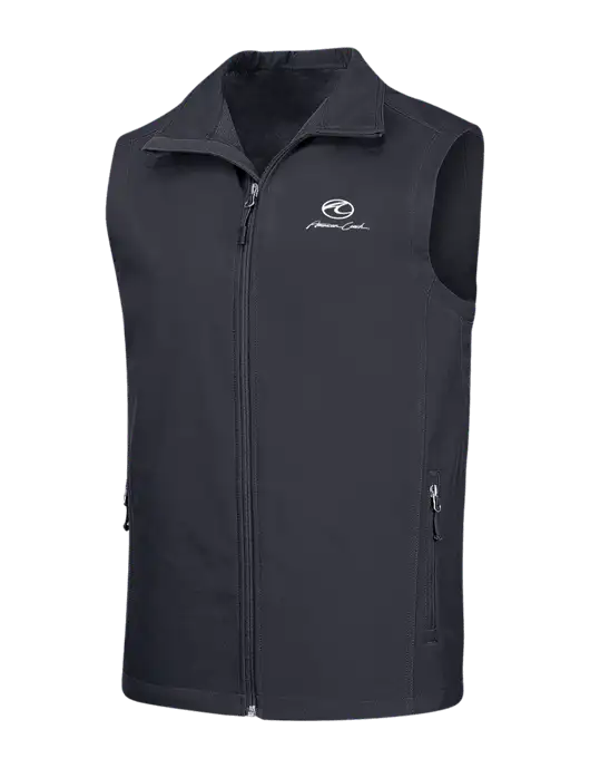 Dark Grey Core Soft Shell Vest w/American Coach Logo