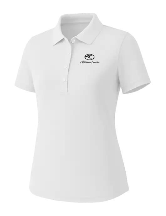 Callaway Womens Core Bright White Performance Polo w/American Coach Logo