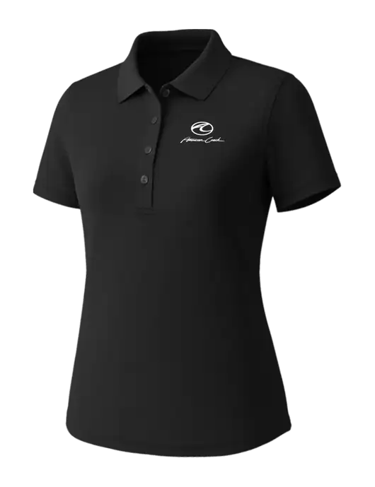 Callaway Womens Core Black Performance Polo w/American Coach Logo