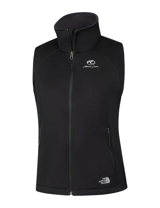 The North Face Womens Black Ridgewall Soft Shell Vest  w/American Coach Logo