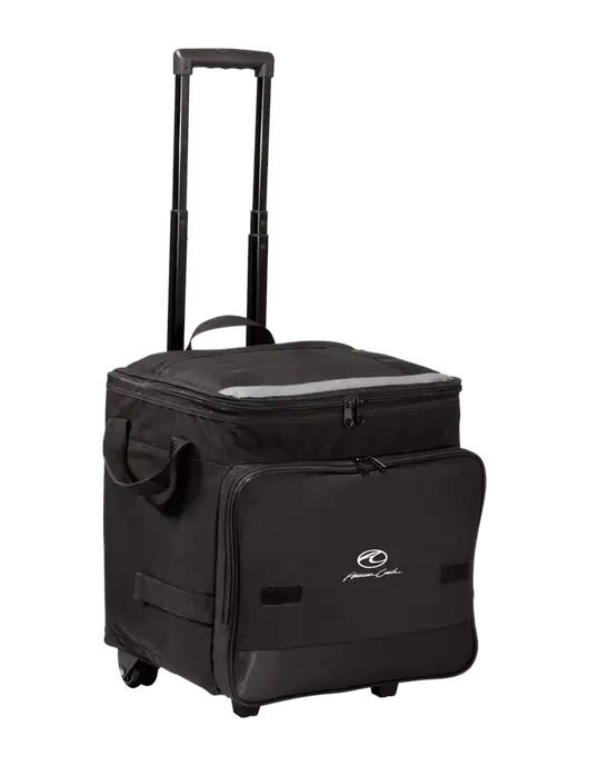 Black Rolling Cooler w/American Coach Logo