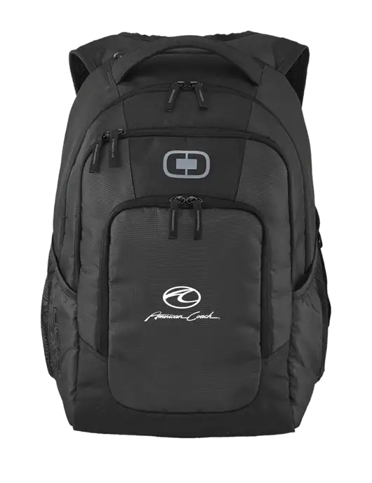 OGIO Diesel Grey Logan Laptop Backpack
 w/American Coach Logo
