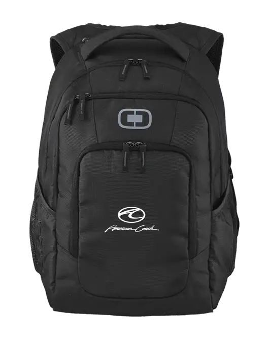 OGIO Black Logan Laptop Backpack
 w/American Coach Logo