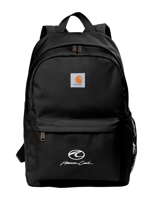 Carhartt Black Canvas Backpack w/American Coach Logo
