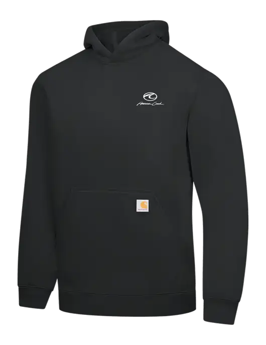 Carhartt Black Midweight Hooded Sweatshirt w/American Coach Logo