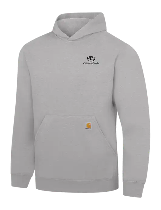 Carhartt Light Grey Heather Midweight Hooded Sweatshirt w/American Coach Logo