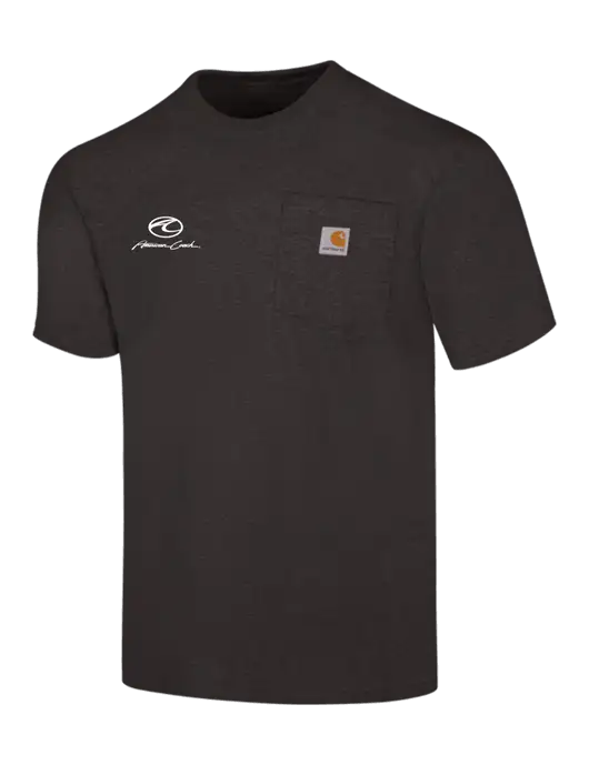 Carhartt Loose Fit Workwear Charcoal Heather Short Sleeve Pocket T-Shirt w/American Coach Logo