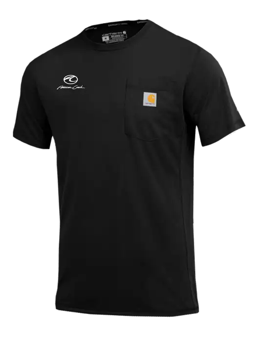 Carhartt Force Black Short Sleeve Pocket T-Shirt w/American Coach Logo